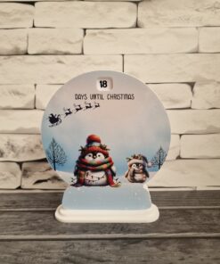 VINYL for rotating snowglobe - Winter Penguin