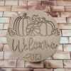 layered welcome pumpkin 23cm round