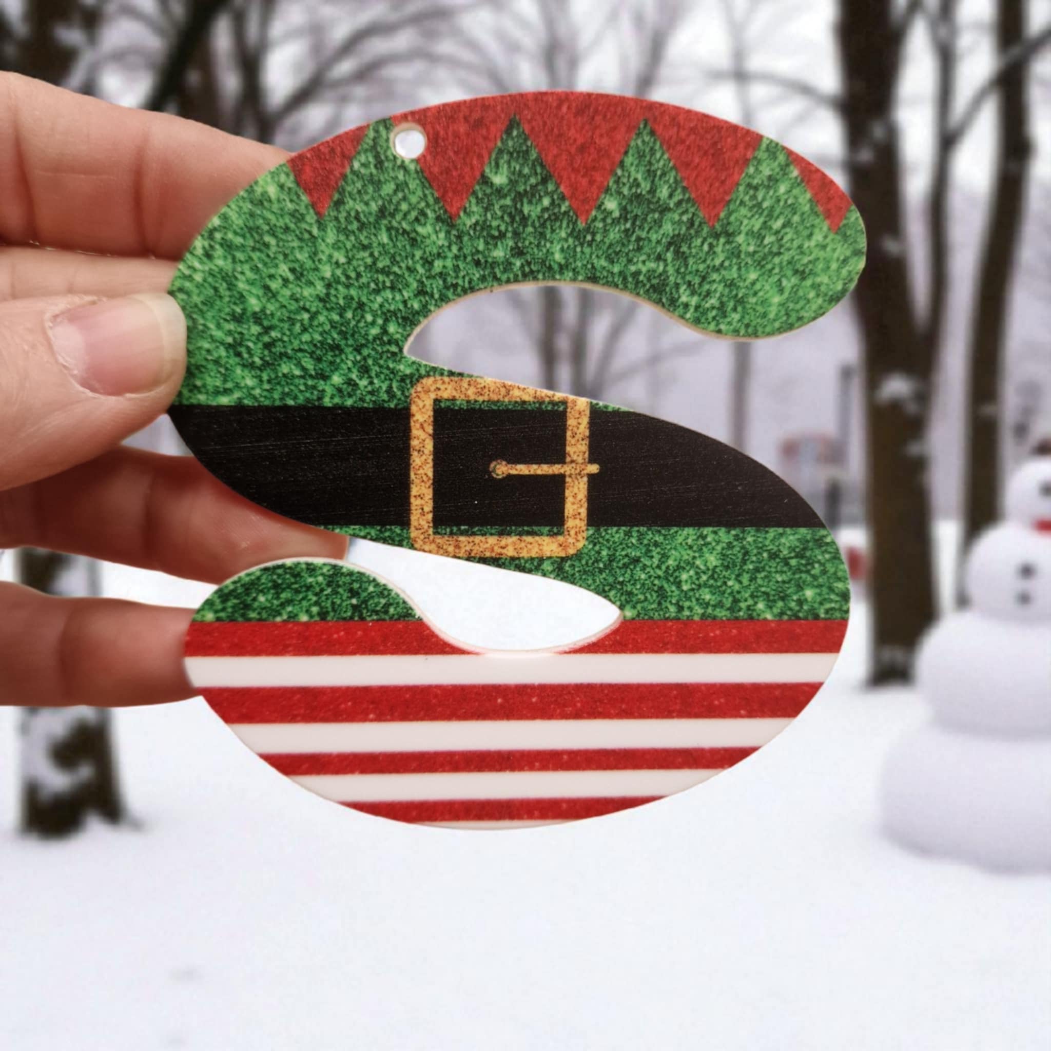 Letter UV printed - Elf belt