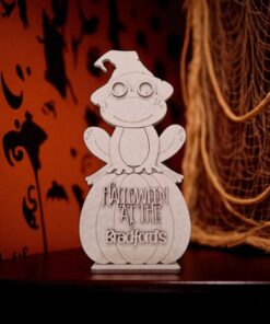 frog and pumpkin halloween at the