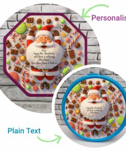 Santa bed of chocolates