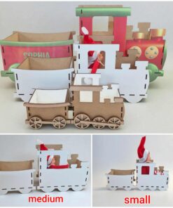 Alternative view of Train for sublimation or painting small, medium and large