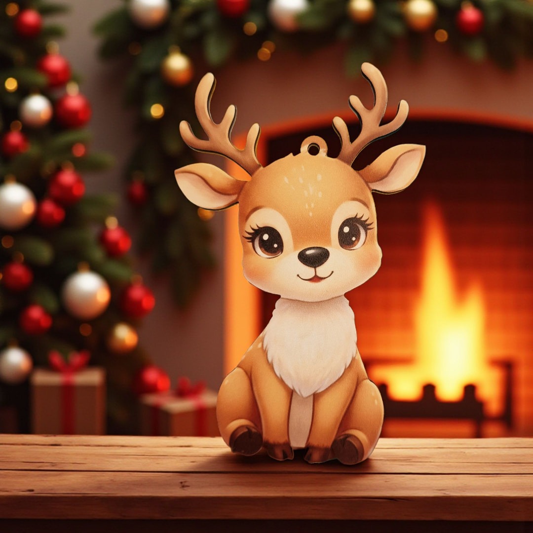 Soft Sitting Deer - UV printed - Image 3