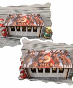 santa happy reindeer