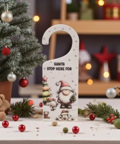 Slim door hanger with UV print - Whimsical