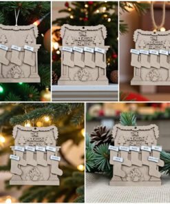 Fireplace bauble with stockings