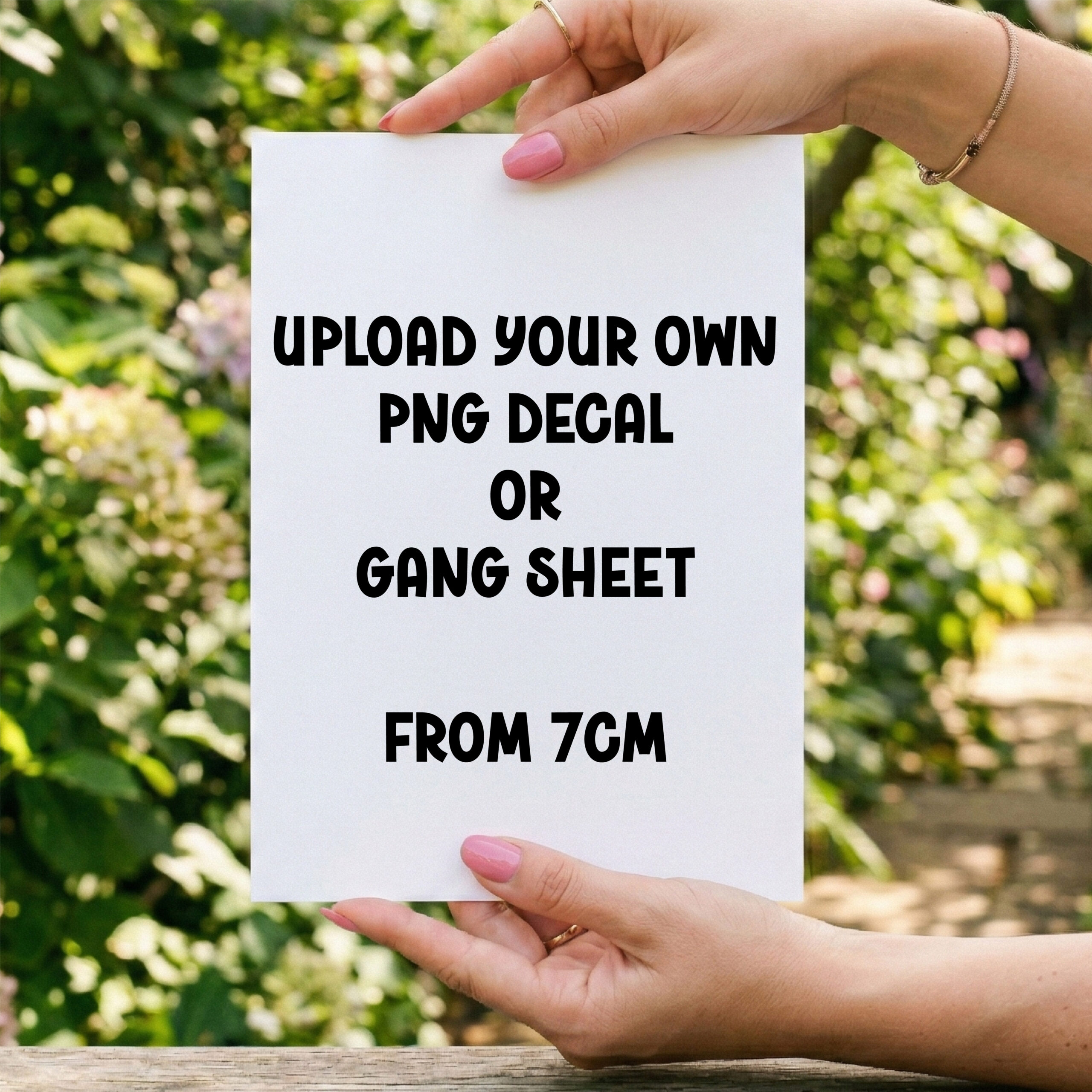 Custom UV DTF – Upload & Print - GANG SHEET - up to 58cm wide