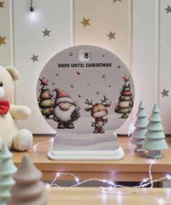 snowglobe countdown whimsical