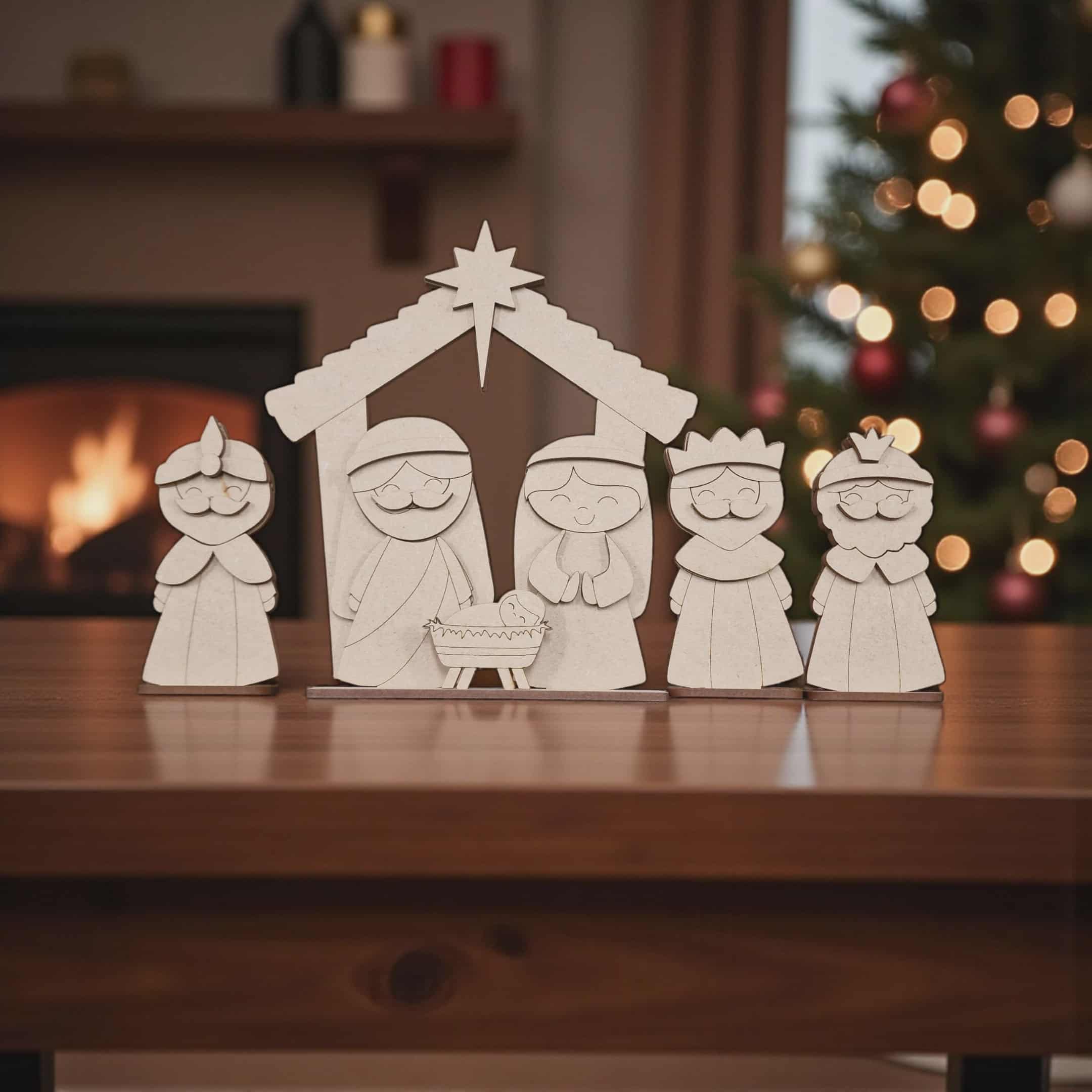 Nativity set on bases - Image 2