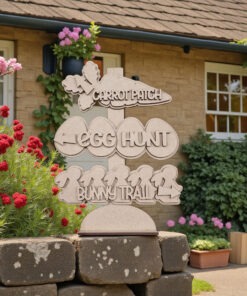 Egg hunt signpost