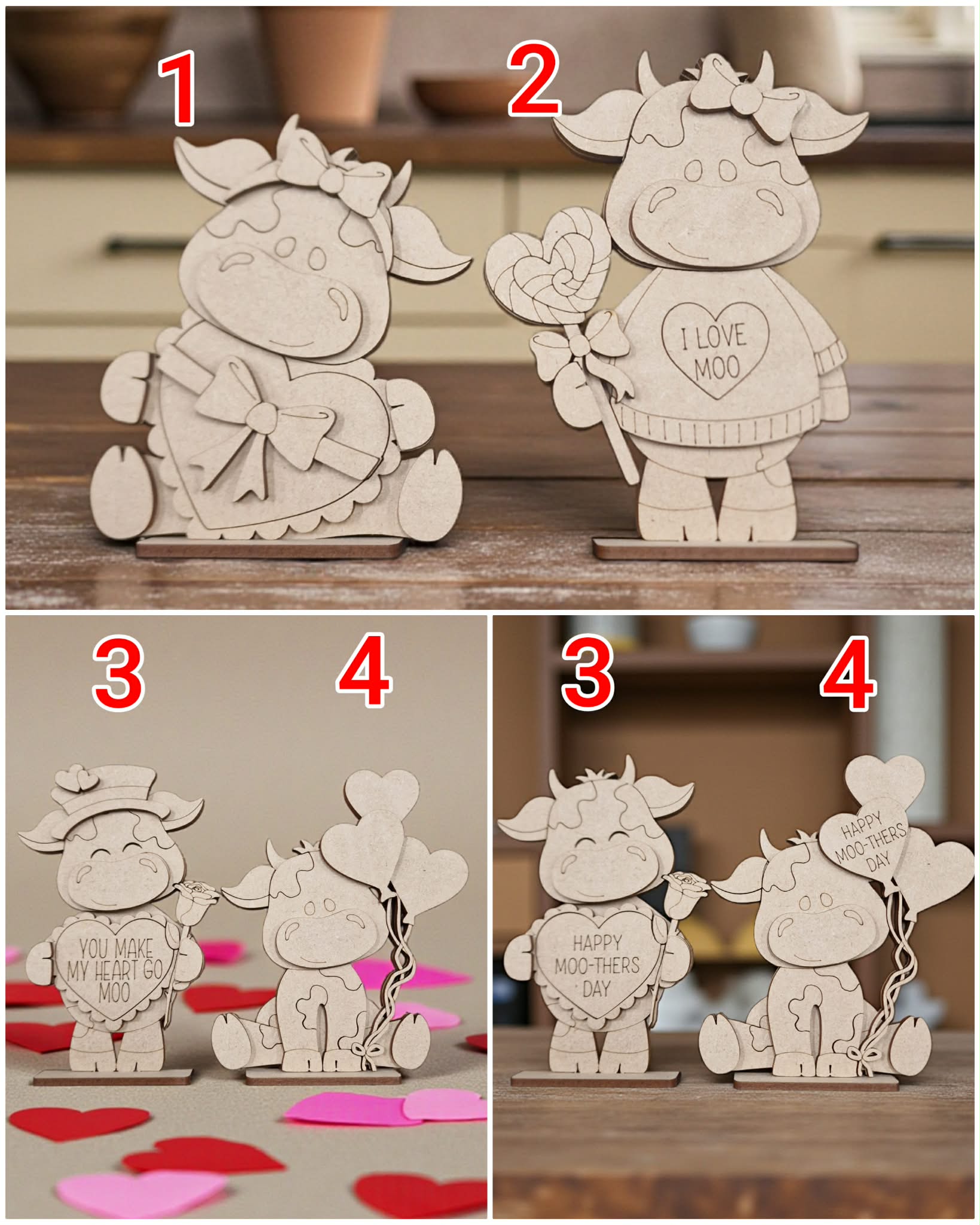 Love Moo Cow on base - Image 2