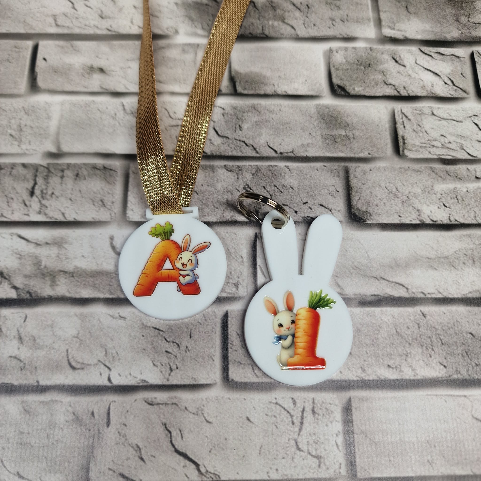 UV DTF - EA 014 Bunny carrot mini letters