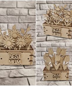 Alternative view of Flower boxes with plaques