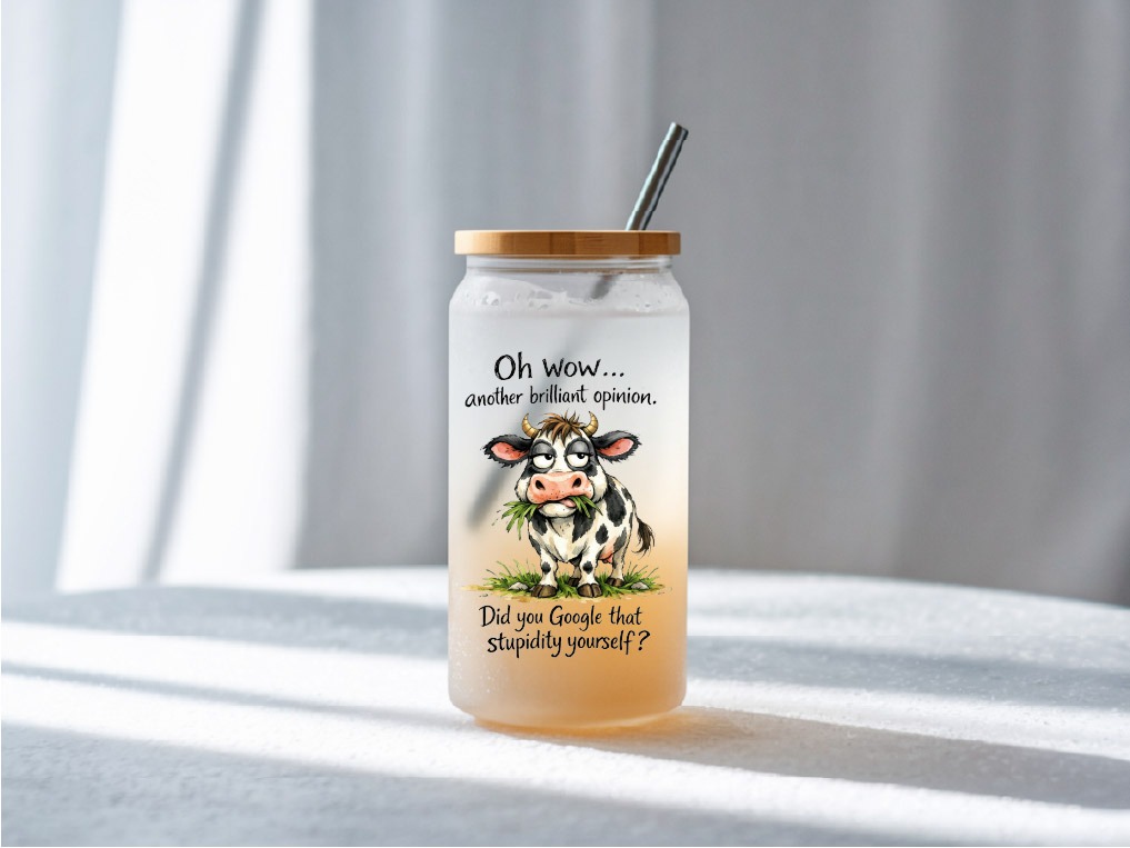 UV DTF – DEC 006 - 10cm decal for Libbey - Cow