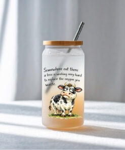 UV DTF – DEC 007 - 10cm decal for Libbey - Cow