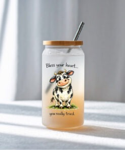 UV DTF – DEC 009 - 10cm decal for Libbey - Cow