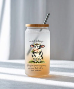 UV DTF – DEC 011 - 10cm decal for Libbey - Cow