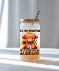 UV DTF – DEC 022- 10cm decal for Libbey - Cow