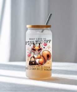 UV DTF – DEC 030 10cm decal for Libbey - Squirrel