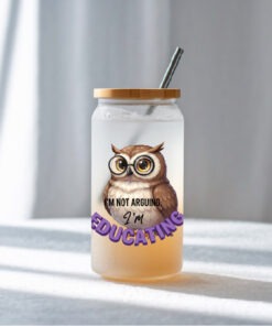 UV DTF – DEC 101 10cm decal for Libbey - Owl