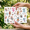 UV DTF – SHE 008 sheet of robot