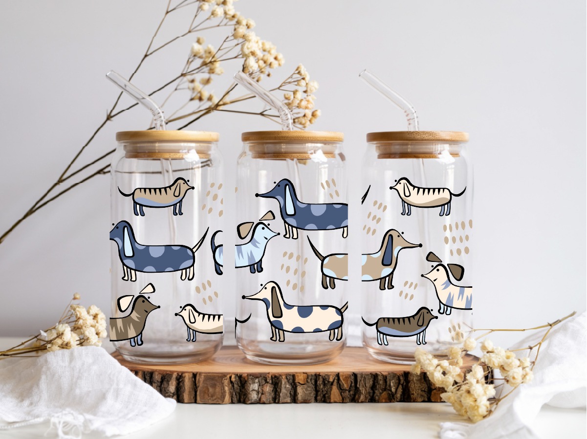 UV DTF – WRP 015 - Libbey wrap dogs