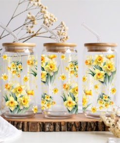UV DTF – WRP 045 - Libbey wrap Daffodils