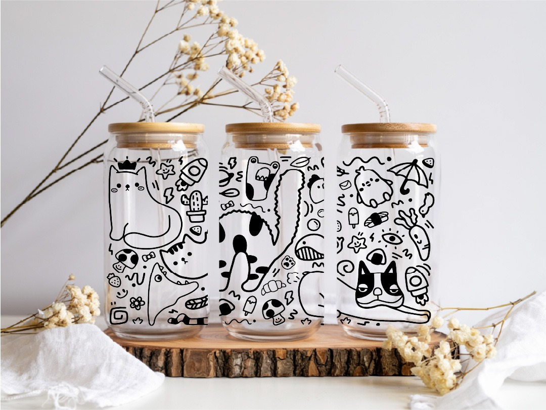 UV DTF – WRP 076 - Libbey wrap Cat