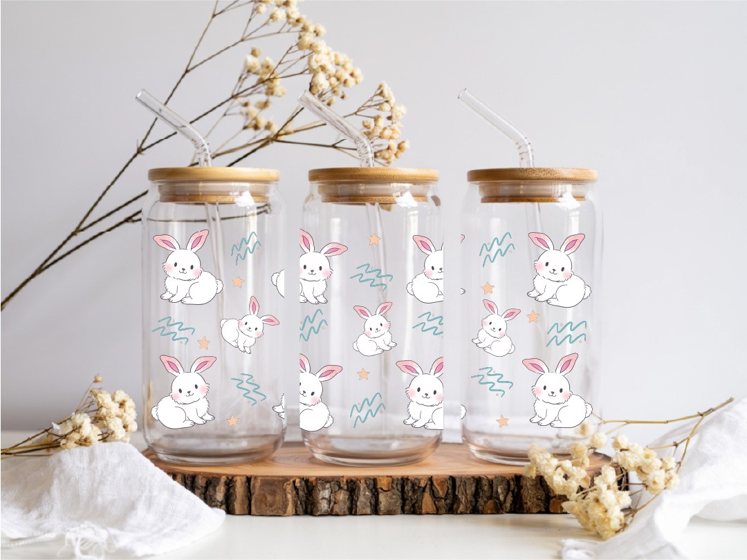 UV DTF – WRP 084 - Libbey wrap Bunny