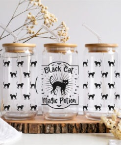 UV DTF – WRP 091 - Libbey wrap Black Cat