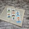 School Boy bookmarks - 3 designs