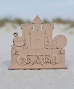 Box & Banner Interchangeable - Sandcastle