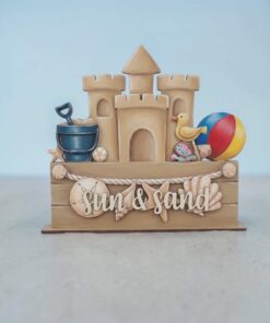 Box & Banner Interchangeable - Sandcastle