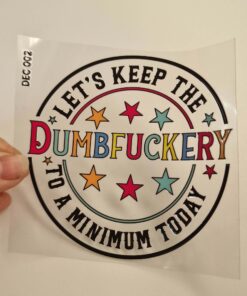 UV DTF – DEC 002 - 10cm decal for Libbey - circle