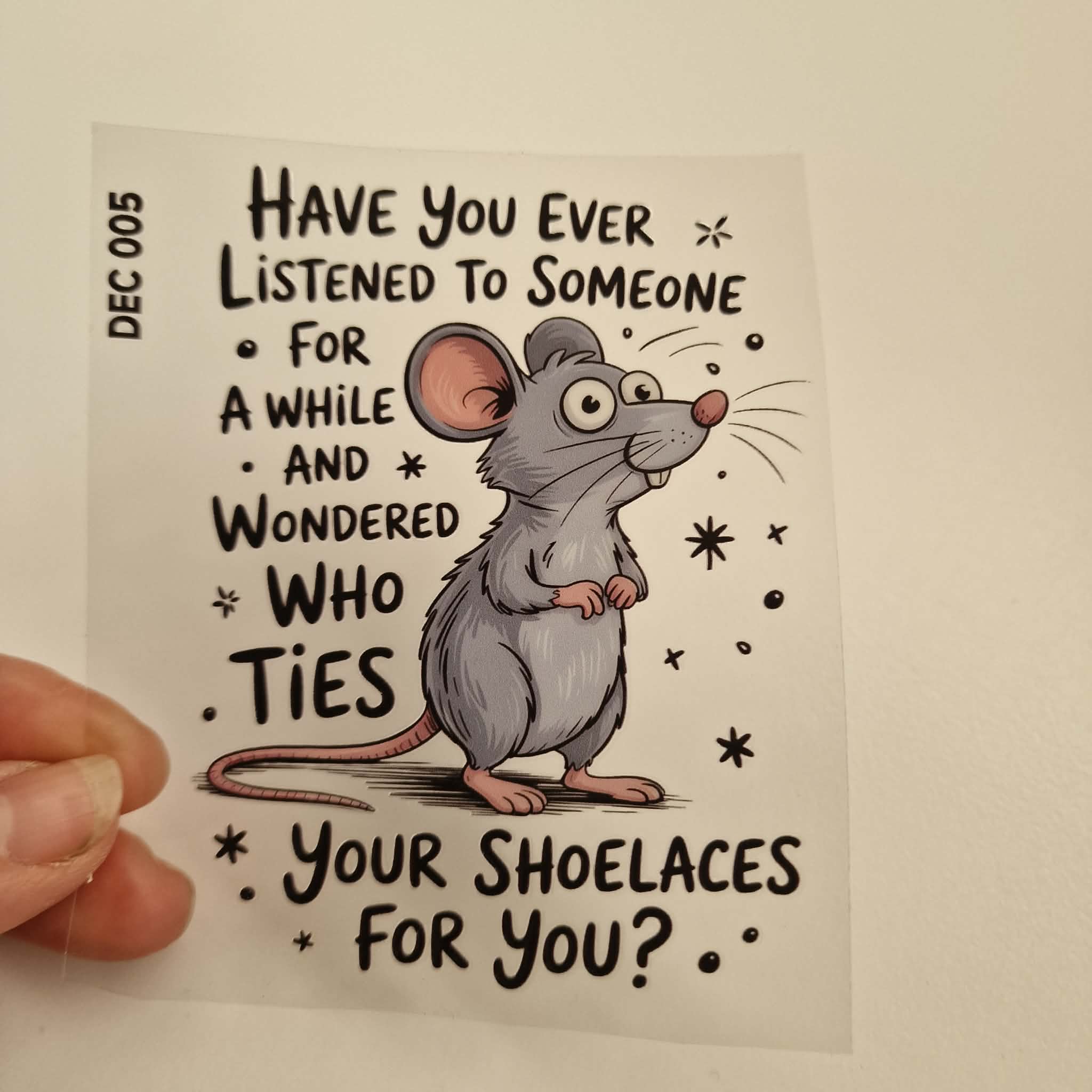 UV DTF – DEC 005 - 10cm decal for Libbey - Mouse