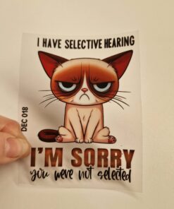 UV DTF – DEC 018- 10cm decal for Libbey - Cat