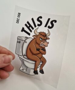 UV DTF – DEC 058 10cm decal for Libbey - Bull