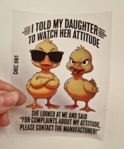 UV DTF – DEC 061 10cm decal for Libbey - Ducks