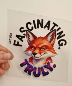 UV DTF – DEC 094 10cm decal for Libbey - Fox