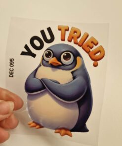 UV DTF – DEC 095 10cm decal for Libbey - Penguin