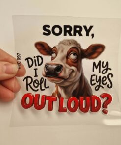 UV DTF – DEC 097 10cm decal for Libbey - Cow