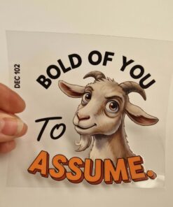 UV DTF – DEC 102 10cm decal for Libbey - Goat