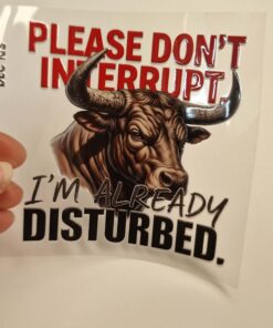 UV DTF – DEC 103 10cm decal for Libbey - Bull