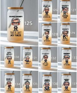 UV DTF – DEC 125 10cm decal for Libbey - Grumpy Dad