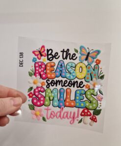 Alternative view of UV DTF – DEC 138 10cm decal for Libbey - Be the reason