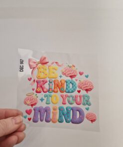 Alternative view of UV DTF – DEC 147 10cm decal for Libbey - Be kind