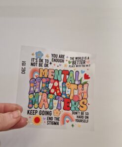 Alternative view of UV DTF – DEC 151 10cm decal for Libbey - Mental Health