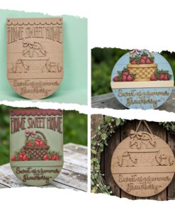 Flag & Circle Interchangeable - Strawberry