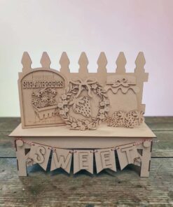 Fence Bench - Strawberries