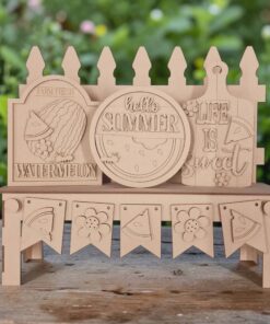 Fence Bench - Watermelon